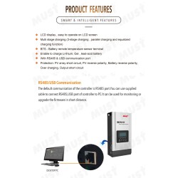 100A MUST MPPT Solar Charge Controller