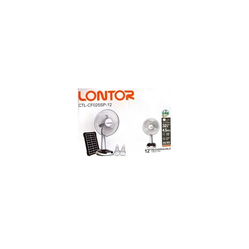 LONTOR RECHARGEABLE TABLE FAN