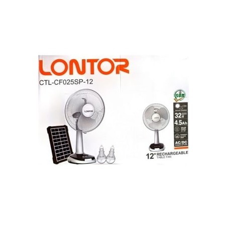 LONTOR RECHARGEABLE TABLE FAN