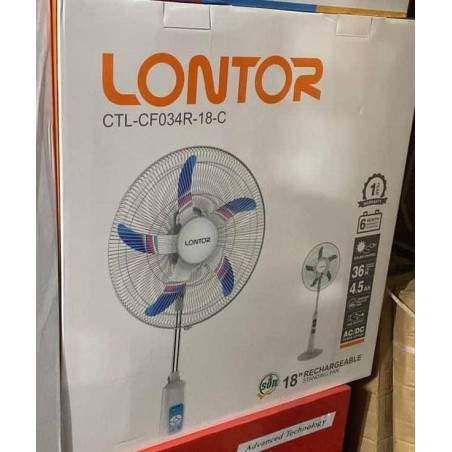 LONTOR RECHARGEABLE  STANDING FAN