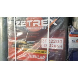 220AH ZETREX TUBULAR BATTERY
