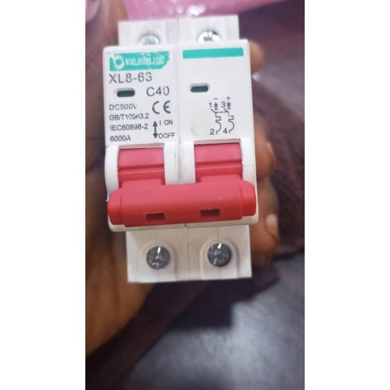 40AMPS worldsunlight DC Breaker 40AMPS worldsunlight DC Breaker