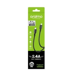 Oraimo Ocd-cl54 Fastline 2 2.4a 1m Cable Type C To Lightning