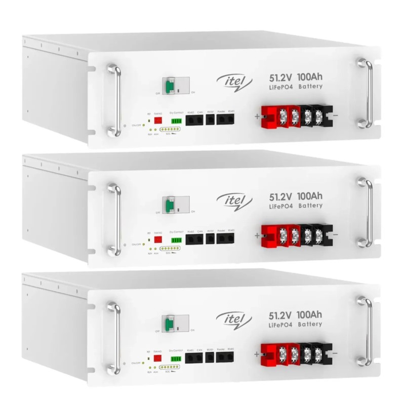 IP21 LITHIUM 51.2V 100AH 5KWH 48V ITEL STANDING BATTERY