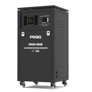 PRAG 30KVA 130-260V Servo Cabinet Voltage Stabilizer