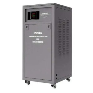 PRAG 50KVA 80-260V Servo Cabinet Voltage Stabilizer