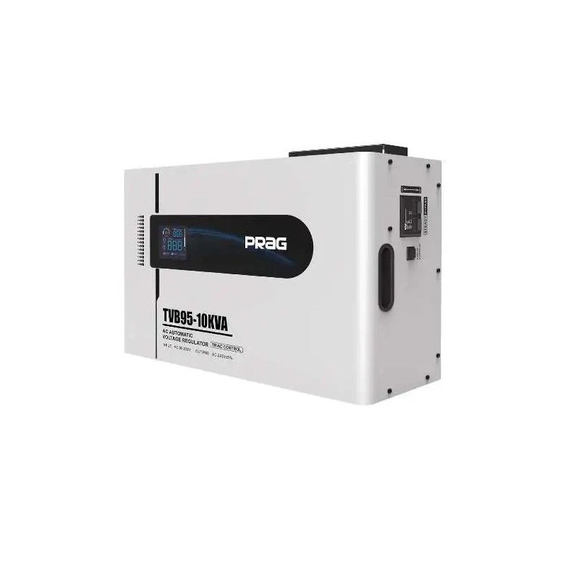 PRAG 10KVA TRIAC 95-250V Wall Mount Voltage Stabilizer PRAG 10KVA TRIAC 95-250V Wall Mount Voltage Stabilizer
