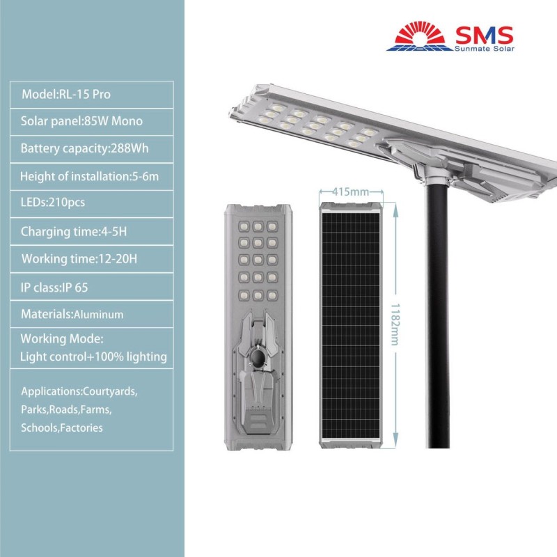 SMS RL-15 PRO ALL-IN-ONE SOLAR STREET SMS RL-15 PRO ALL-IN-ONE SOLAR STREET