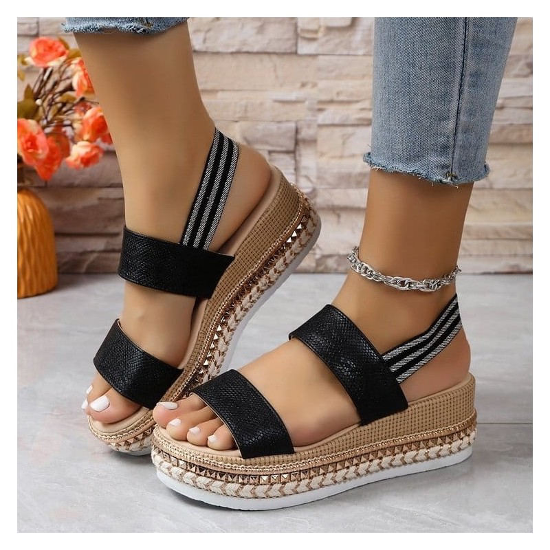 Women Ankle Elastic Strap Sandal Women Ankle Elastic Strap Sandal