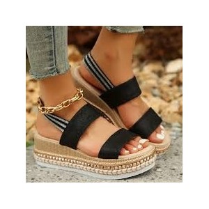 Women Ankle Elastic Strap Sandal