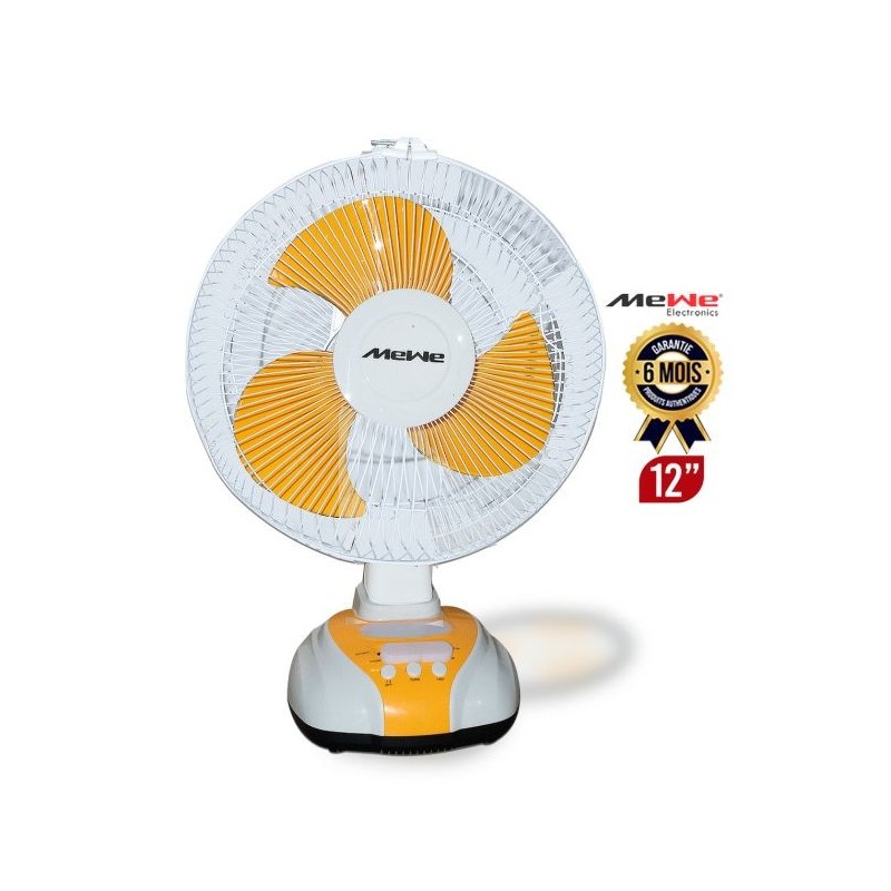 Mewe 12″ Rechargeable Table Fan (MW RTF12)