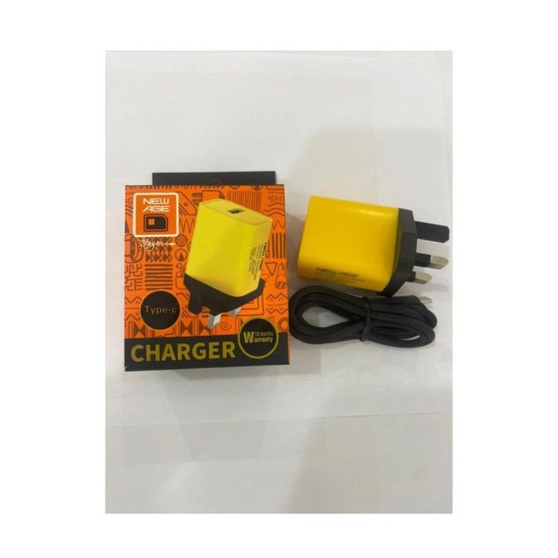 New Age 5W Fast Charger With Type-C Cable New Age 5W Fast Charger With Type-C Cable