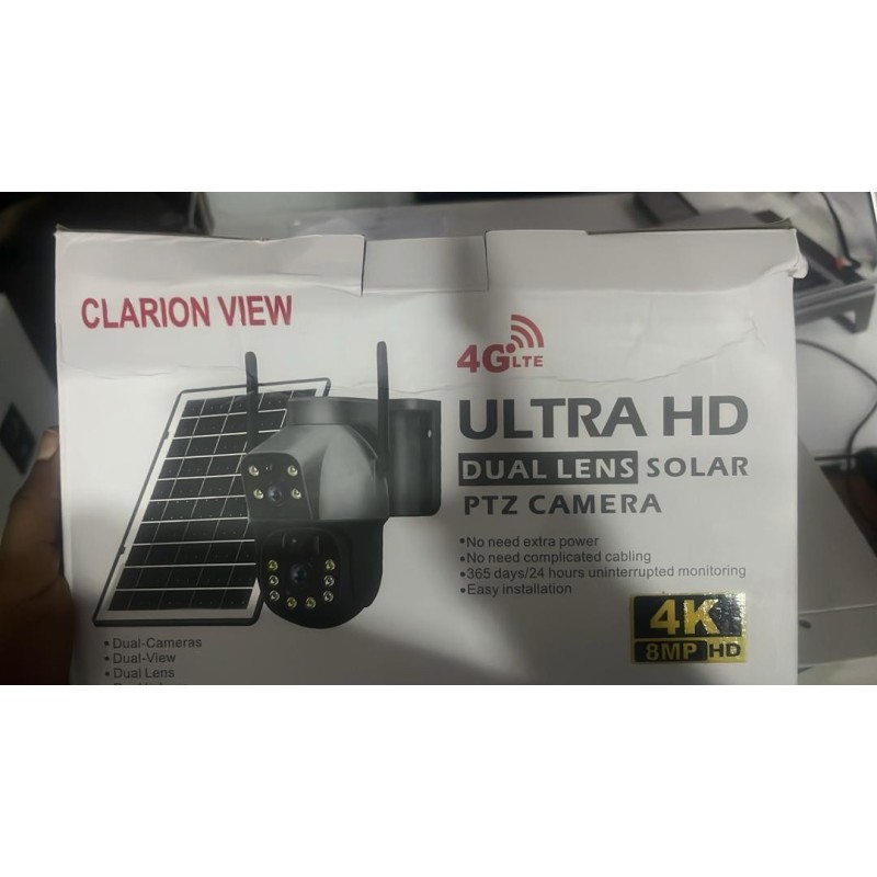 ULTRA  HD Dual  Lens  Solar PTZ Camera