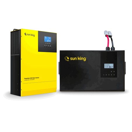 SUN KING |POWERHUB 3300 WITH 2 BATTERIES AND 4X 450W PANELS