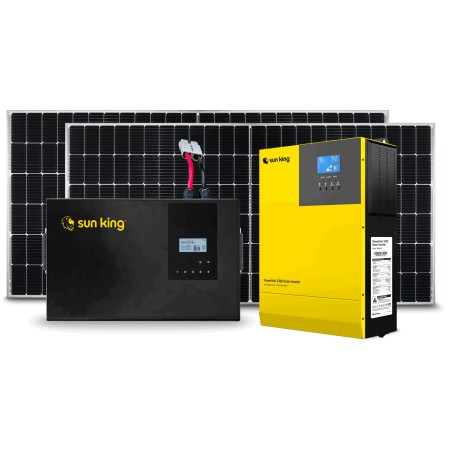 SUN KING|POWER HUB 3300 WITH 2 BATTERIES AND 8 X 450W PANELS