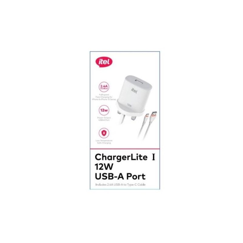 ITEL CHARGERPULSE|12W TYPE C PORT ICW 124UC