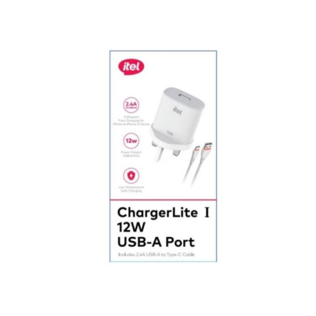 ITEL CHARGERPULSE|12W TYPE C PORT ICW 124UC