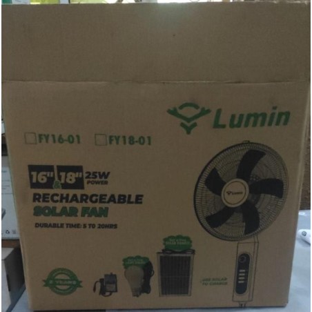 18INCHES LUMIN RECHARGEABLE SOLAR FAN
