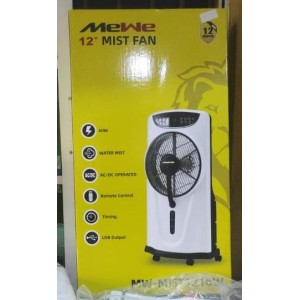 12INCHES MEWE RECHARGABLE AC MIST FAN