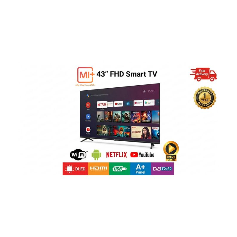 MEWE LED FHD TV  43inch  SMART TV