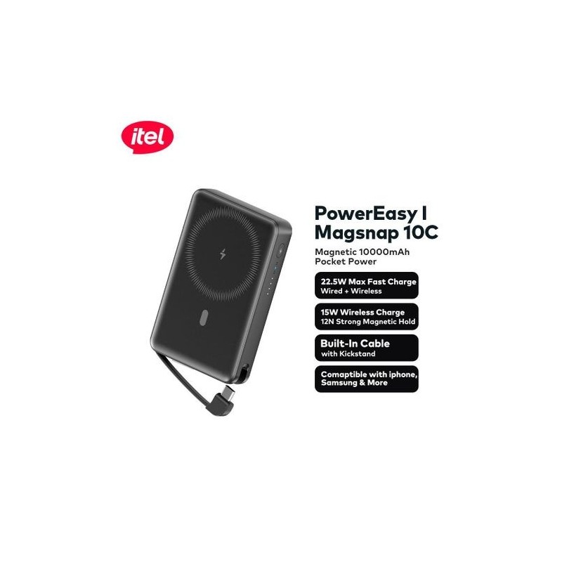 ITEL POWREASY MAGSNAP 10C A1820 POWERBANK