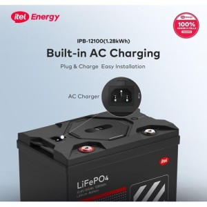 1.28KWH 12V 100AH ITEL LITHIUM BATTERY IPB_12100