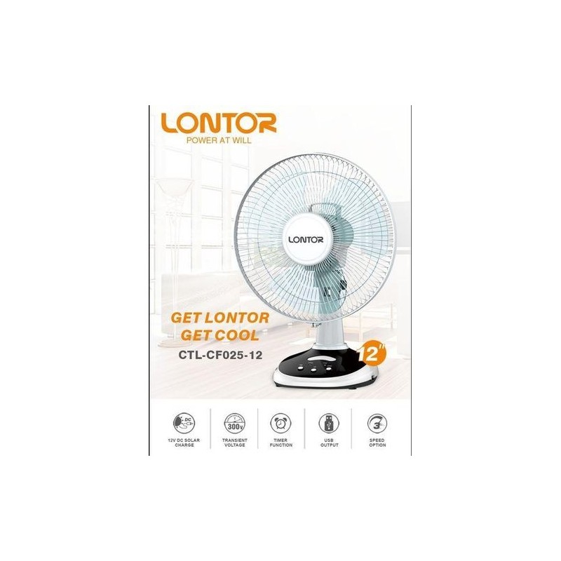 12" Lontor Table Fan CTL-CF025-12