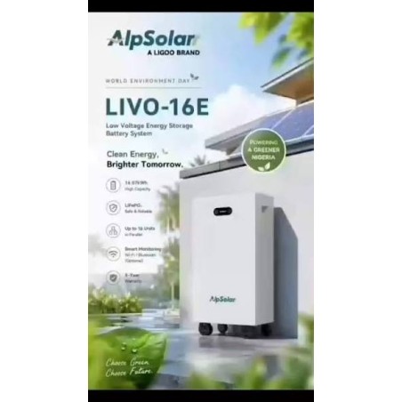 16KWH ALPSOLAR BATTERY LIFEPPO4 LITHIUM BATTERY