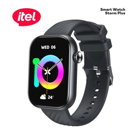 ITEL 2.01 HD WATER PROOF ISW 015 STORM PLUS SMART WATCH BLACK