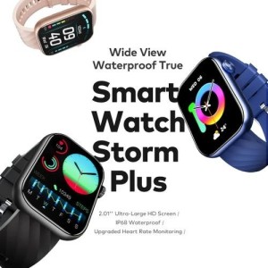 ITEL 2.01 HD WATER PROOF ISW 015 STORM PLUS SMART WATCH BLACK