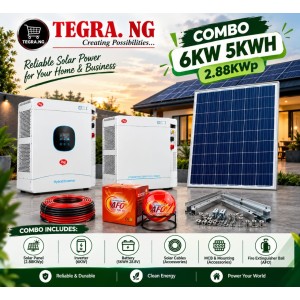 COMBO 6KW 5KWH 2.88KWP + 4MM CABLE