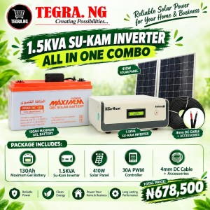 1.5KVA SU-KAM UNVERTER ALL IN ONE COMBO