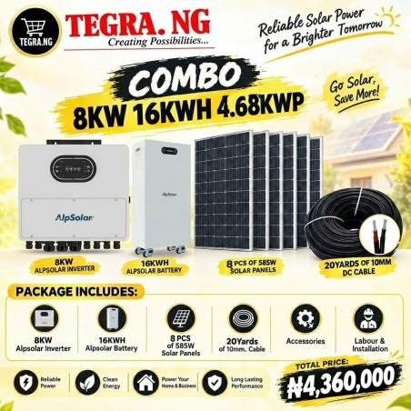 COMBO 8KW 16KWH 4.68KWP