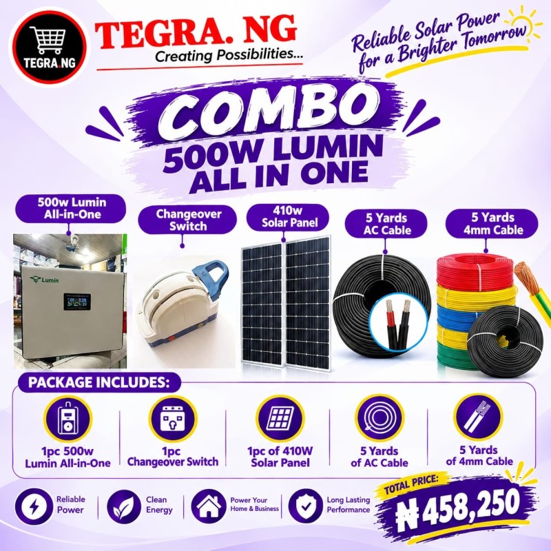 COMBO 500W LUMIN ALL IN ONE