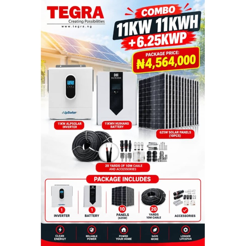 COMBO 11KW 11KWH + 6.25KWP