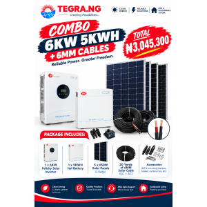COMBO 6KW 5KWH + 6MM CABLES