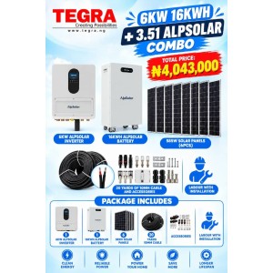 6KW 16KWH + 3.51KWP ALPSOLAR COMBO