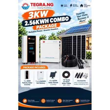 3KW 2.56KWH COMBO PACKAGE