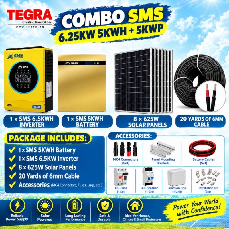 COMBO SMS 6.5KW 5KWH + 5KWP