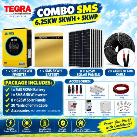 COMBO SMS 6.5KW 5KWH + 5KWP