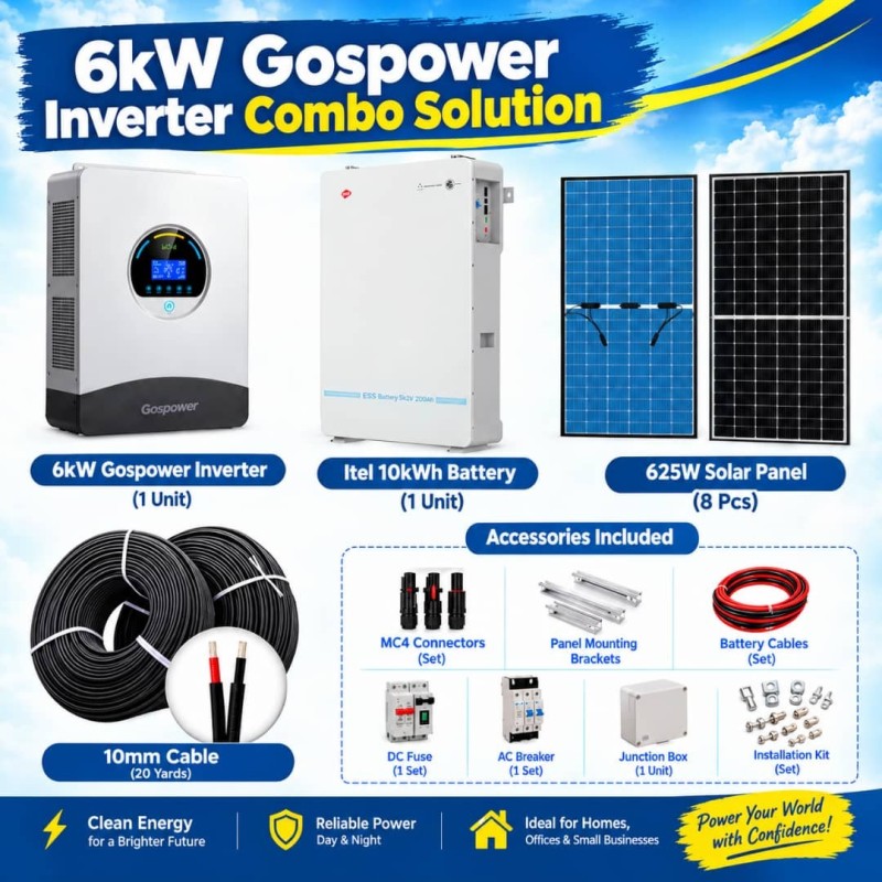 6KW GOSPOWER INVERTER COMBO SOLUTION