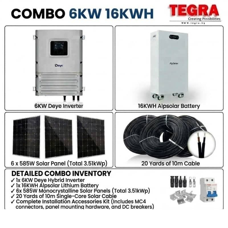 COMBO 6KW 16KWH 3.51KWP