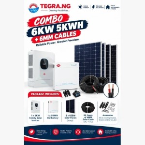 COMBO 6KW 5KWH + 6MM CABLES