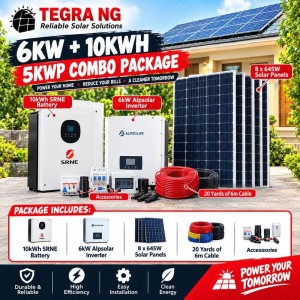 COMBO 6KW 5KWH 2.5KWP +6MM CABLES