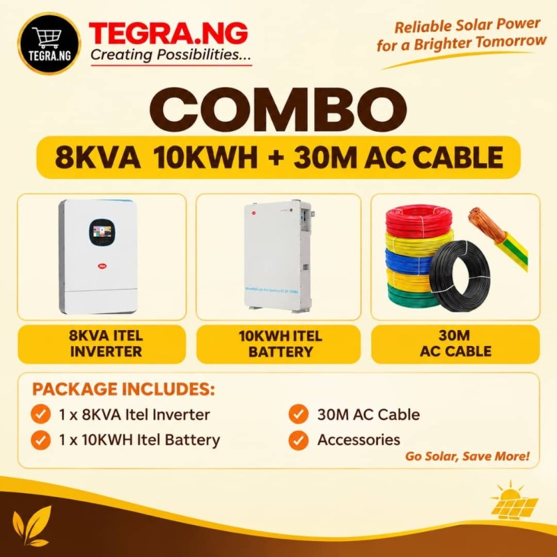 COMBO 8KVA 10KW  + AC CABLE