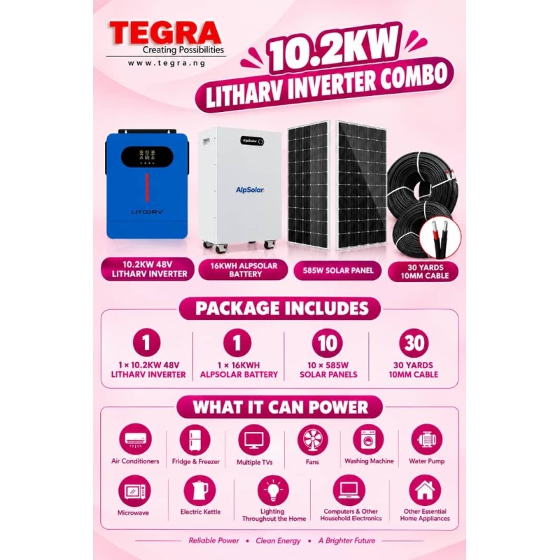 10.2KW LITHARV INVERTER COMBO