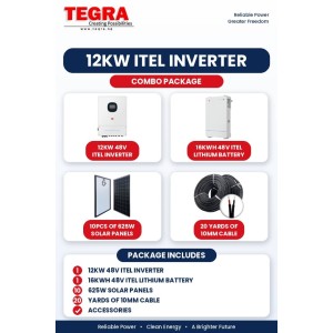12KW ITEL INVERTER COMBO PACKAGE