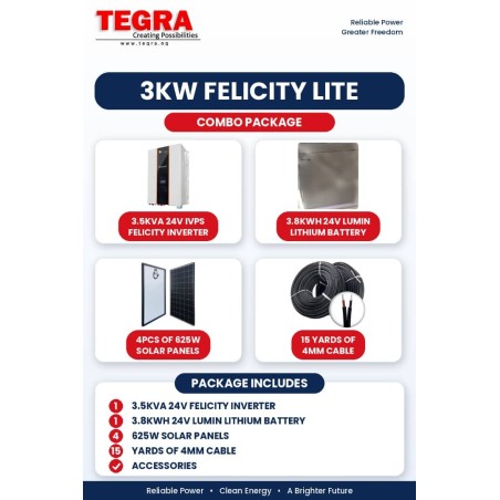 3KW FELICITY LITE COMBO PACKAGE