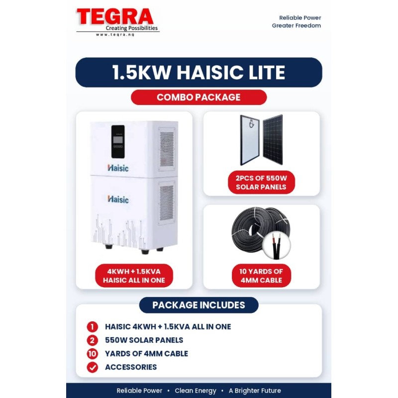 1.5KW HAISIC LITE COMBO PACKAGE