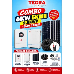 COMBO 6KW 5KWH 2.5KWP +6MM CABLES